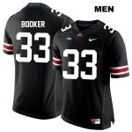 Men's NCAA Ohio State Buckeyes Dante Booker #33 College Stitched Authentic Nike White Number Black Football Jersey UY20B68ZW